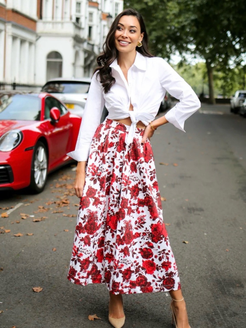 Everyone Loves the Weekend Kensington Floral Maxi Skirt size S Coquette Romantic